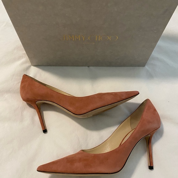 Jimmy Choo Love 85 Pump in Rosewood Suede sz38.5 - Picture 6 of 10